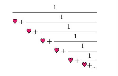 A continued fraction...of love.